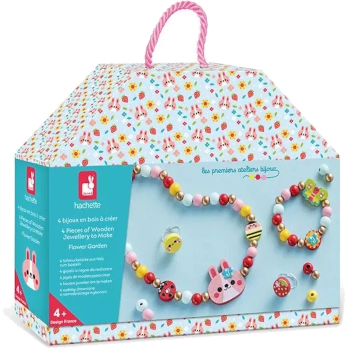 Janod Zestaw do tworzenia biżuterii Ogród kwiatów +4