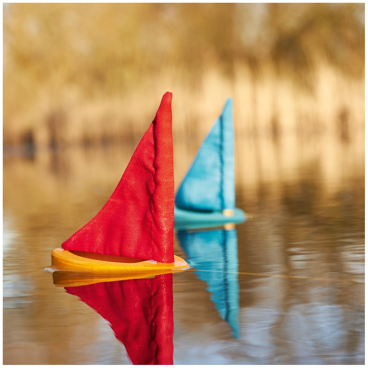 Goki Drewniana żaglówka zabawka do kąpieli +3 | Dadum