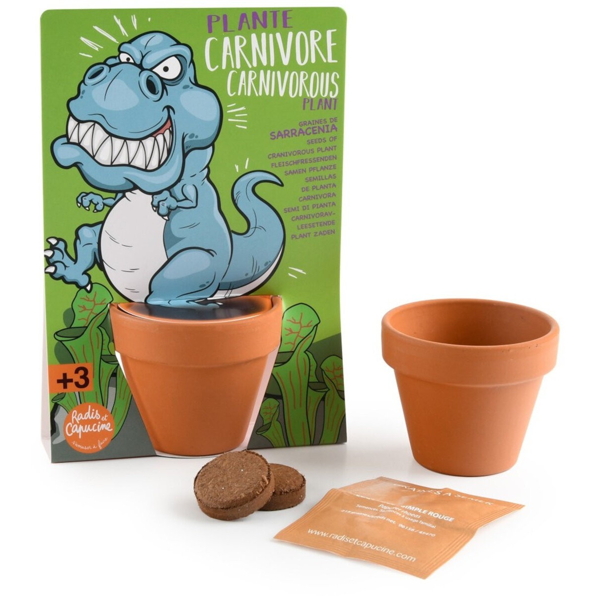 Roślina Owadożerna dla T-Rexa do uprawy, Radis et Capucine