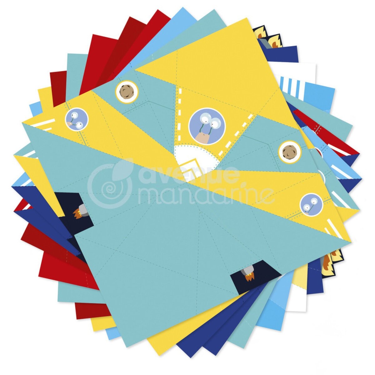 Zestaw kreatywny Origami Samoloty i Rakiety +7