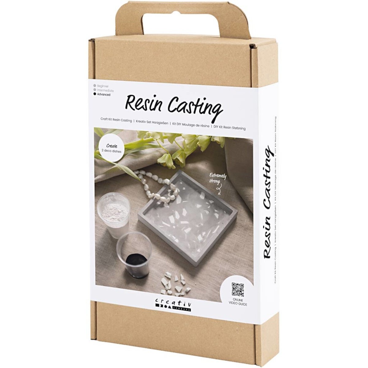 Taca kwadratowa z lastryko DIY - odlewy z żywycy do robienia