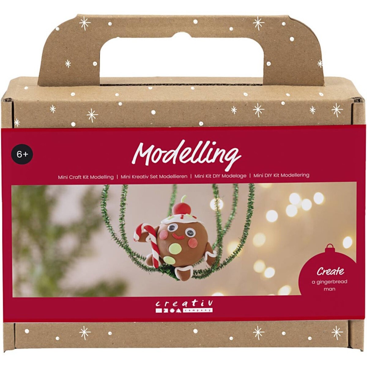 Mini Craft Kit Modelling, Gingerbread man, assort