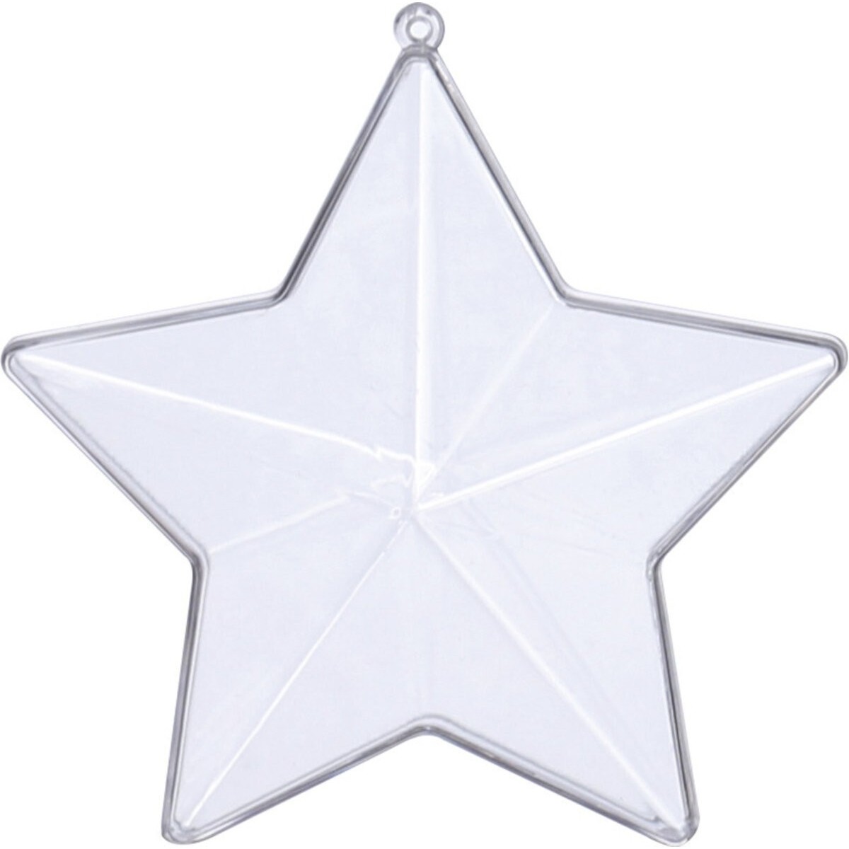 Gwiazda przezroczysta otwierana 8 cm