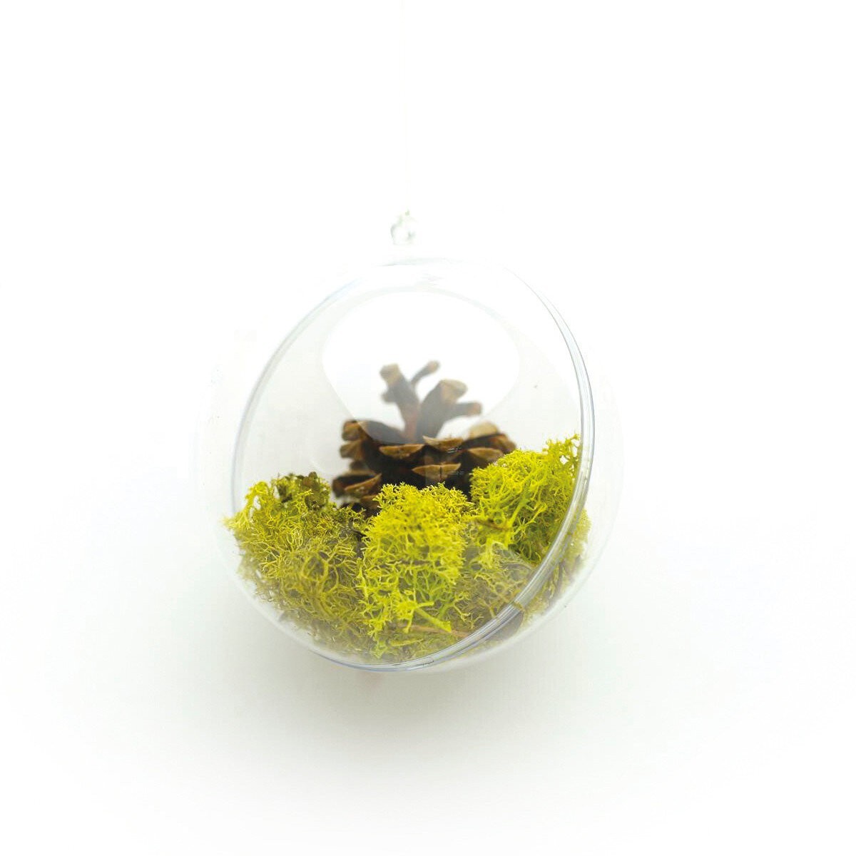 Bombki przezroczyste otwierane 5cm komplet 5 szt