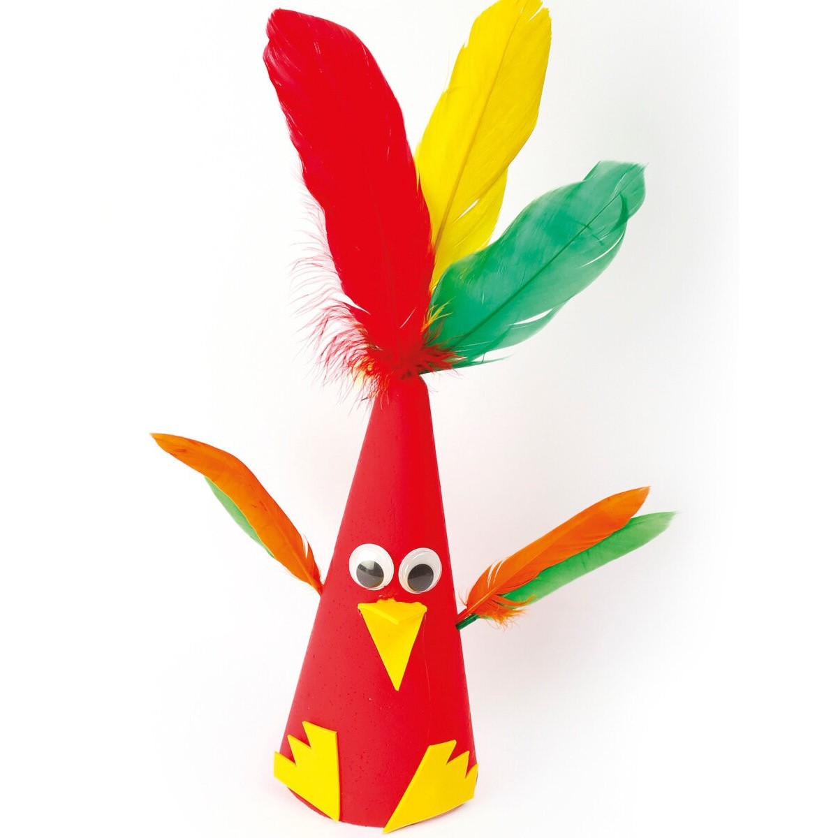 Stożek styropianowy 20 cm z twardego styropianu