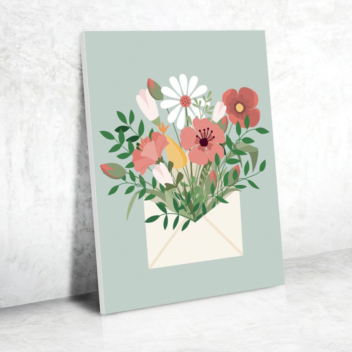 Malowanie po numerach "Kwiaty" płótno na blejtramie 30x40