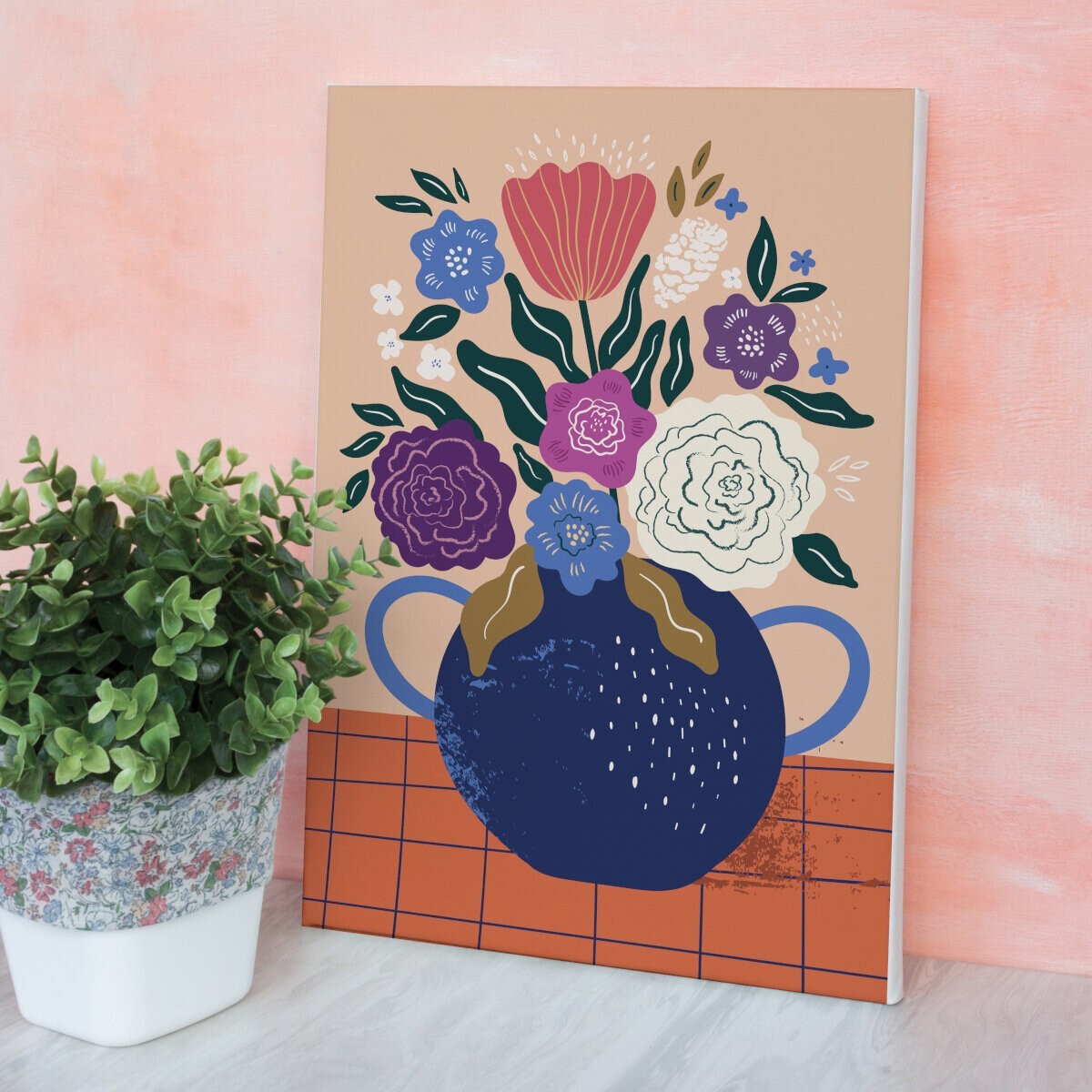 Malowanie po numerach "Bukiet" płótno na blejtramie 30x40