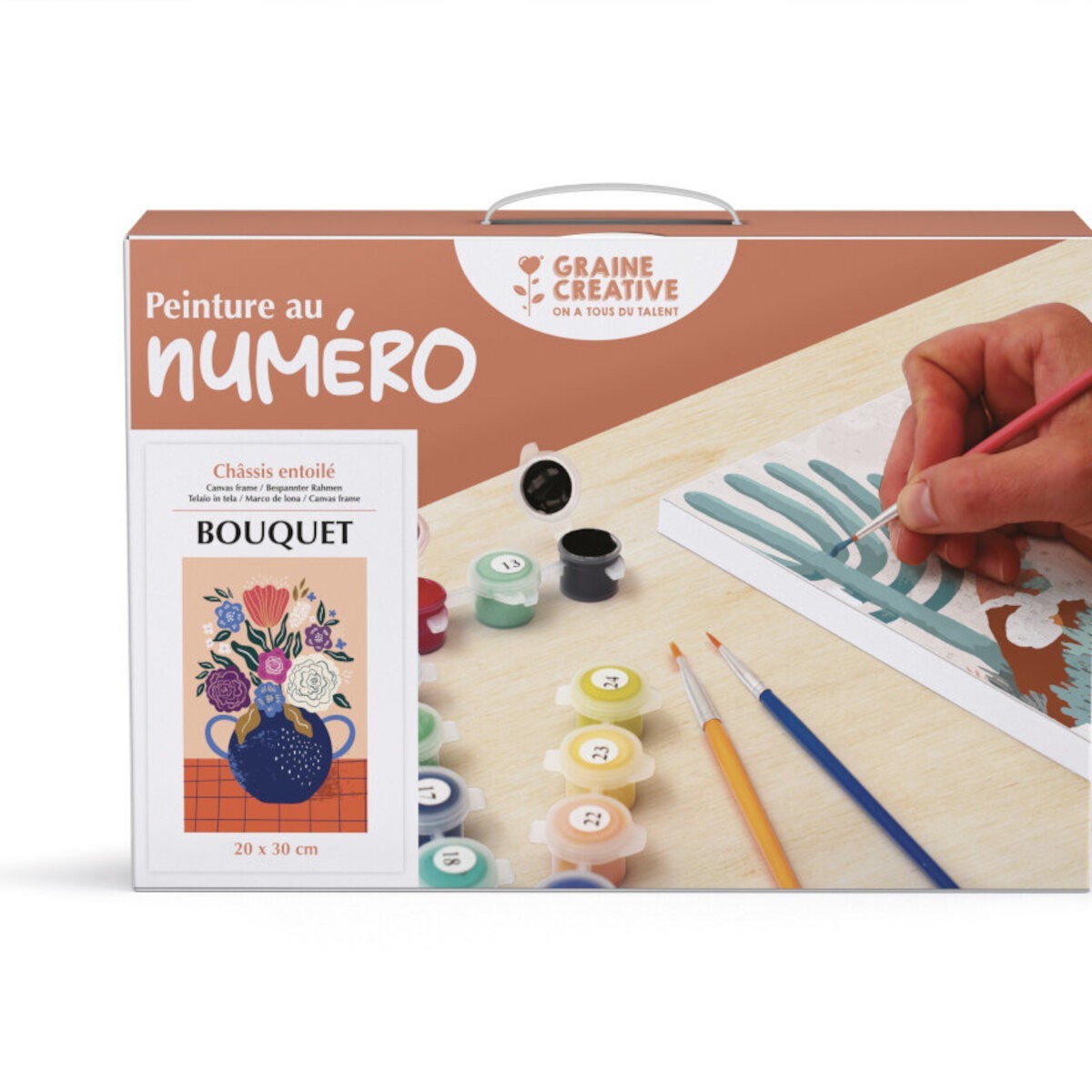 Malowanie po numerach "Bukiet" płótno na blejtramie 30x40