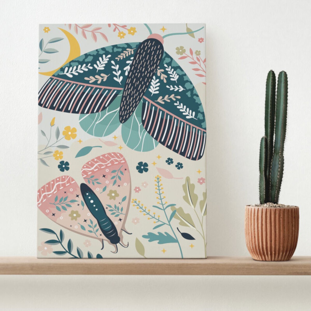 Malowanie po numerach "Motyle" płótno na blejtramie 30x40