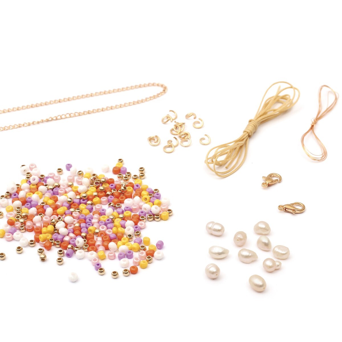 Komplet biżuterii Perły DIY do robienia, Graine Creative