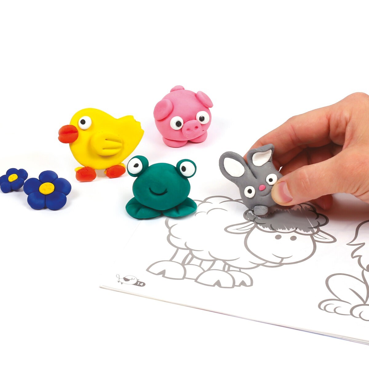 Pen'do 6x30g Zestaw z Masą do tworzenia kredek, Graine Creative