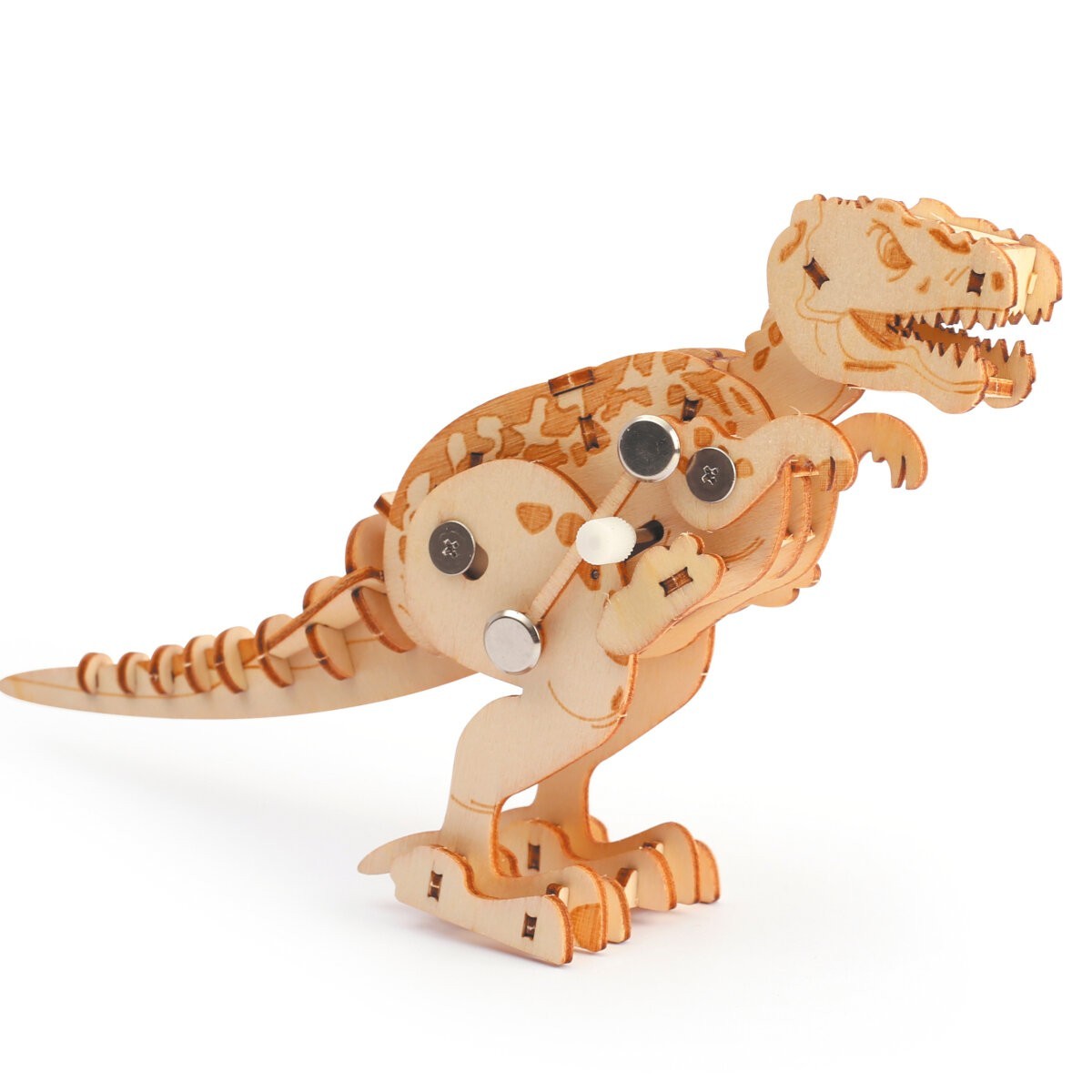 T-Rex drewniany model mechaniczny do składania, Graine Creative