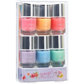 Zestaw 6 lakierów do paznokci dla dzieci, Souza! | Dadum