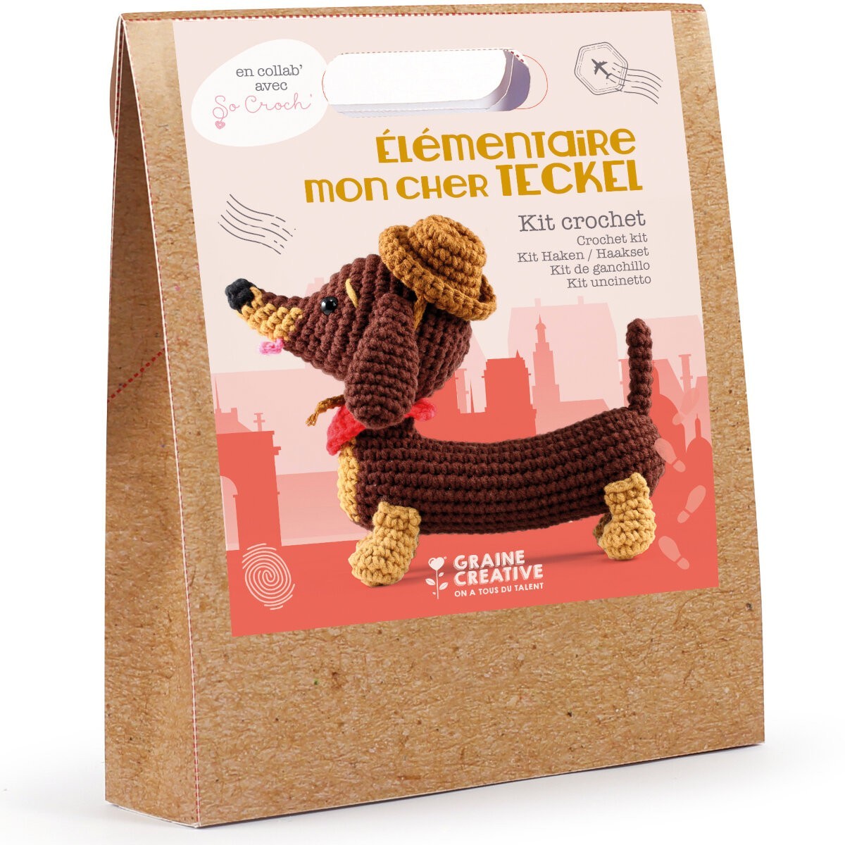 kit amigurumi teckel 180mm