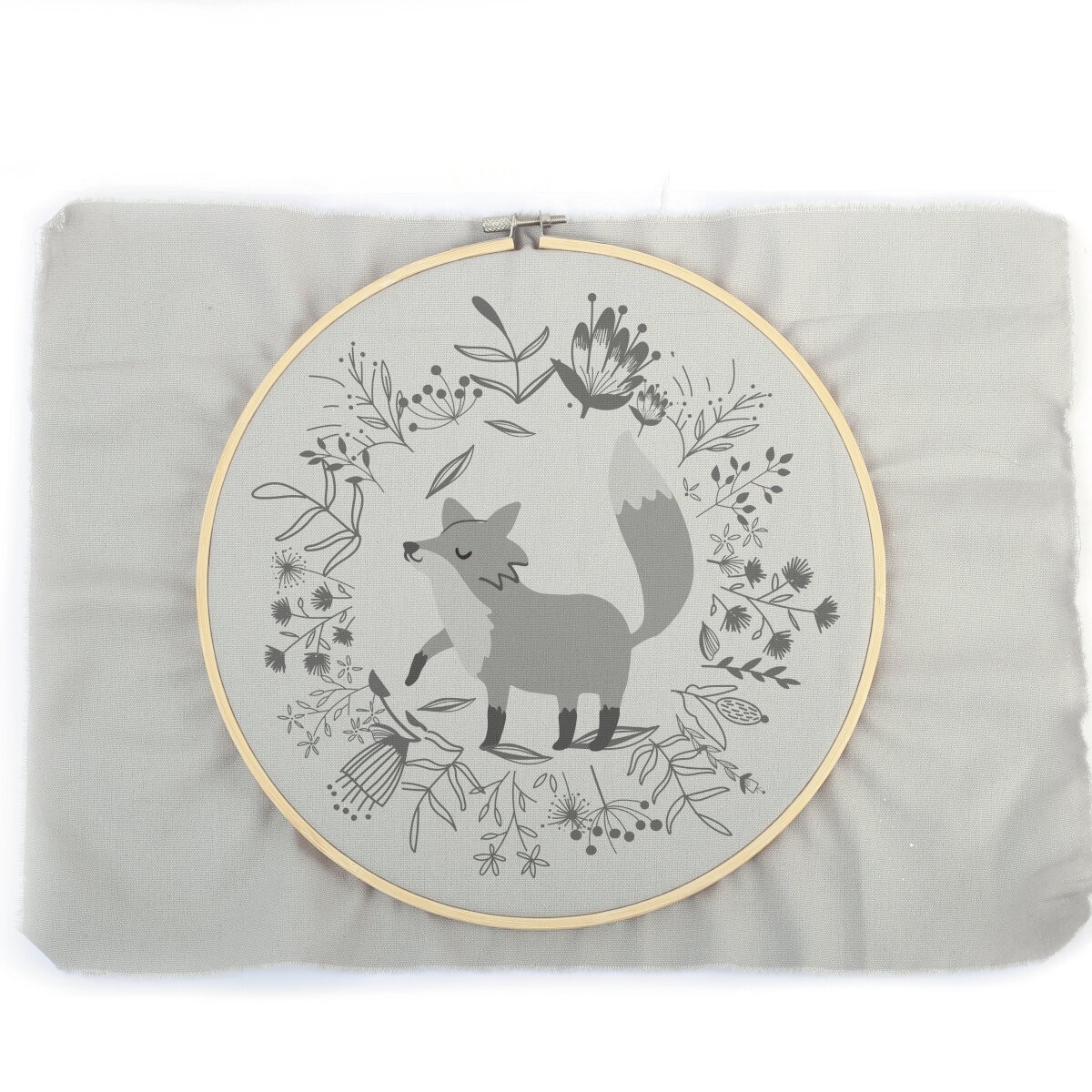 Zestaw do haftowania Lis dla średnio zaawansowanych, Graine Creative