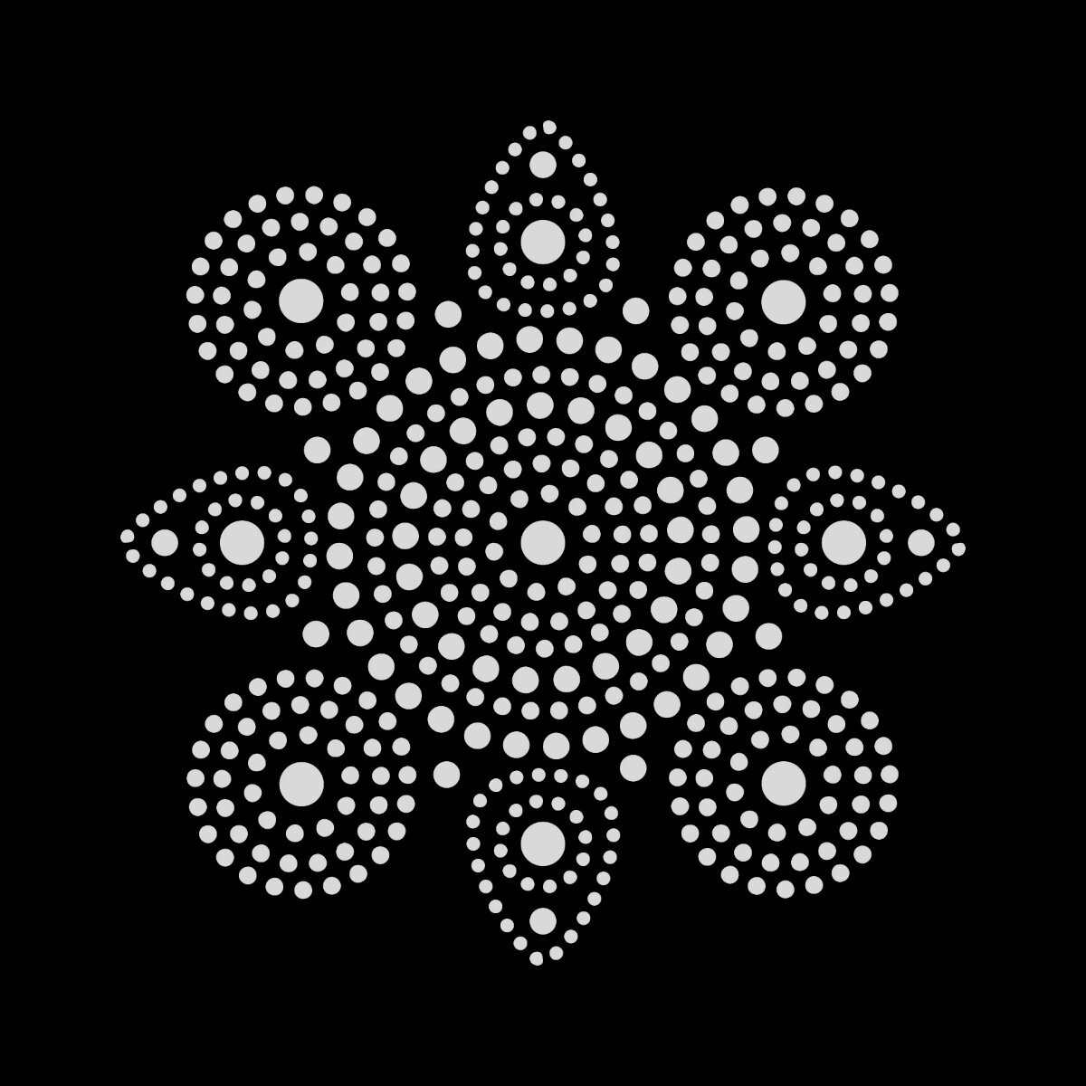 Zestaw do nauki malowania kropkami "Mandale", Graine Creative