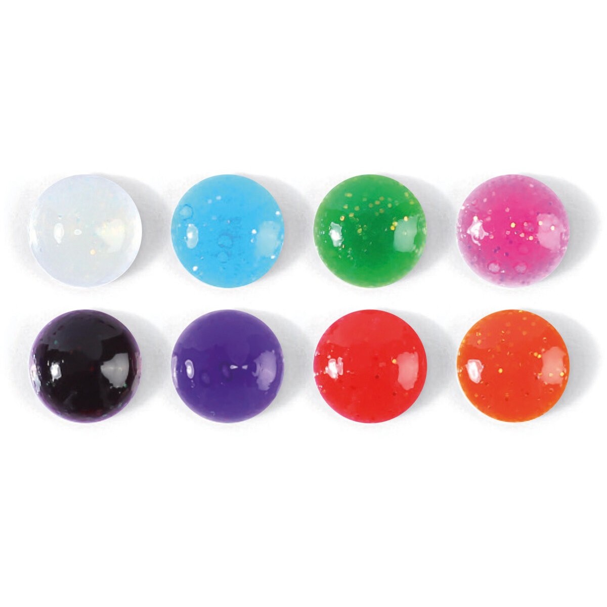 8 pisaków do malowania kropkami - farby brokatowe, Graine Creative