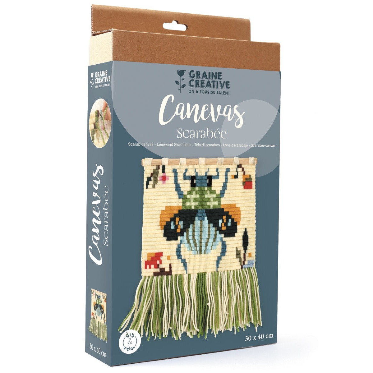 Zestaw do haftowania makatki Żuk, Graine Creative | Dadum