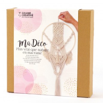 Zestaw DIY Makrama na ścianę Kółko, Graine Creative