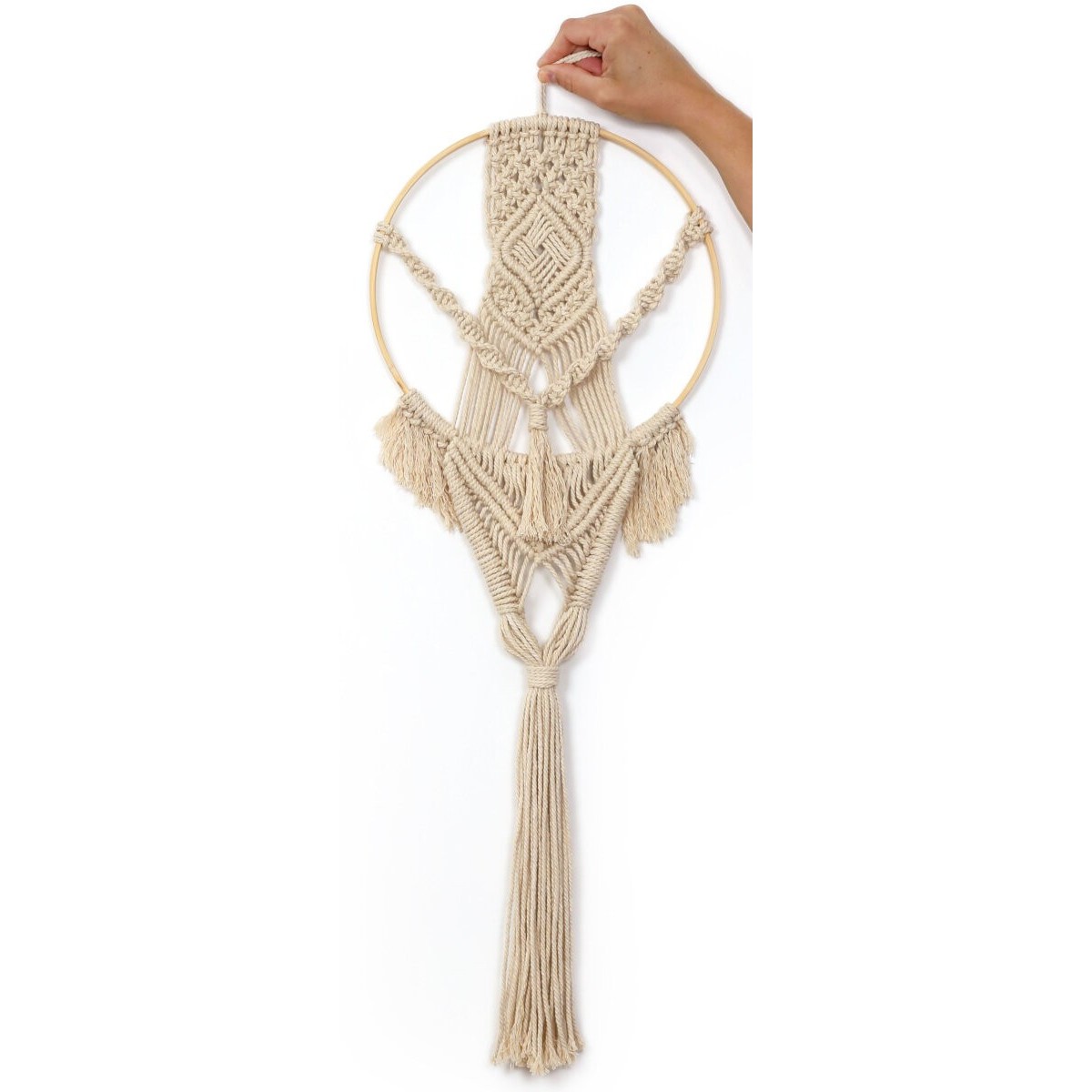 Zestaw DIY Makrama na ścianę Kółko, Graine Creative