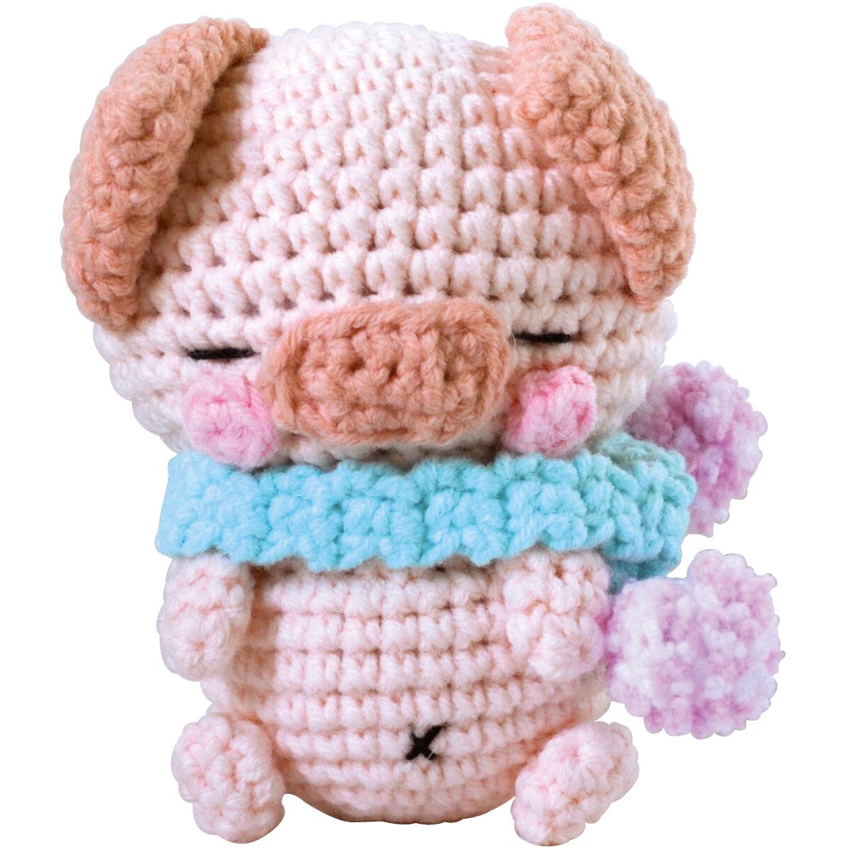 Zestaw do szydełkowania Świnka Amigurumi 10cm