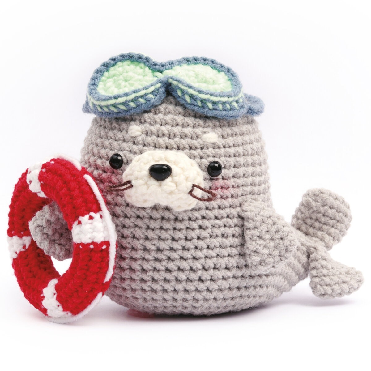 Zestaw do szydełkowania Foka Amigurumi 13cm
