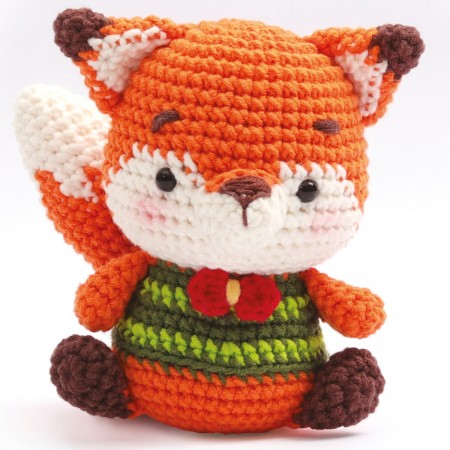 Zestaw do szydełkowania Lisek Amigurumi 13cm Zestaw do szydełkowania Lisek Amigurumi 13cm
