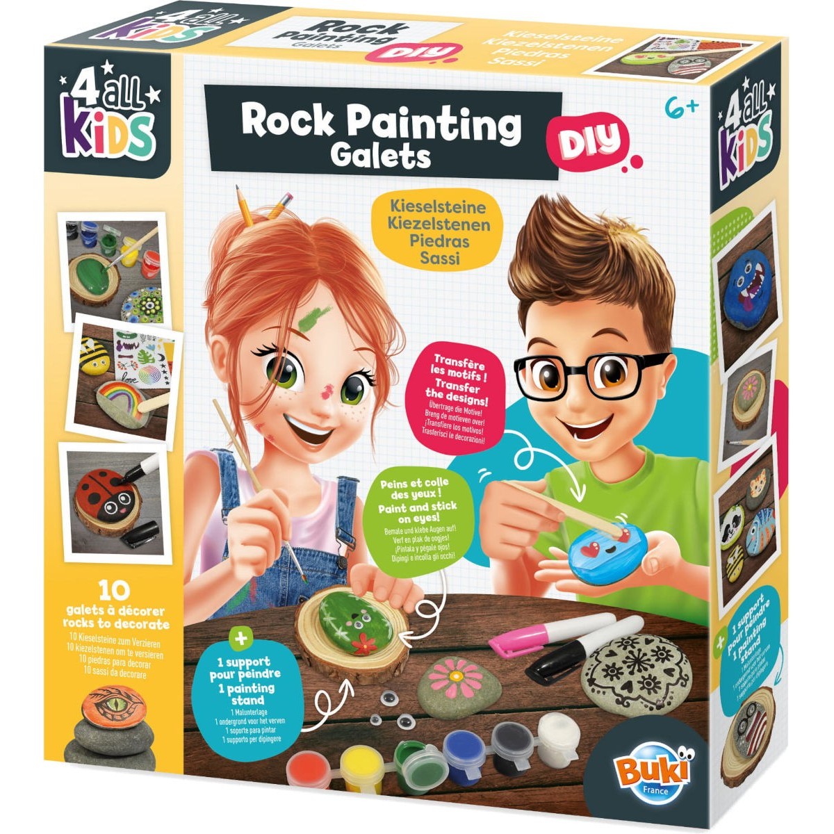 Zestaw do malowania kamyków dla dzieci +6 | Dadum