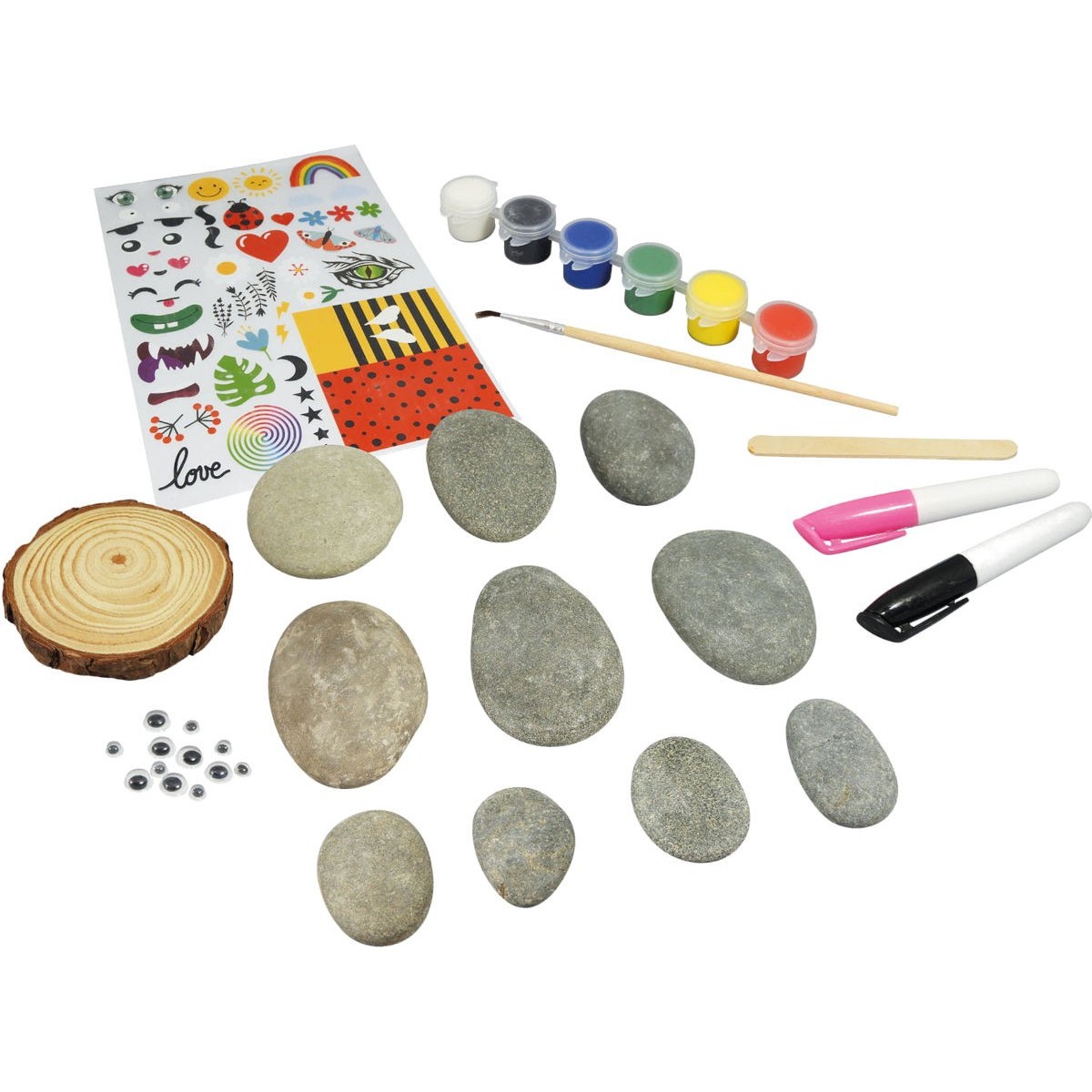 Zestaw do malowania kamyków dla dzieci +6 | Dadum