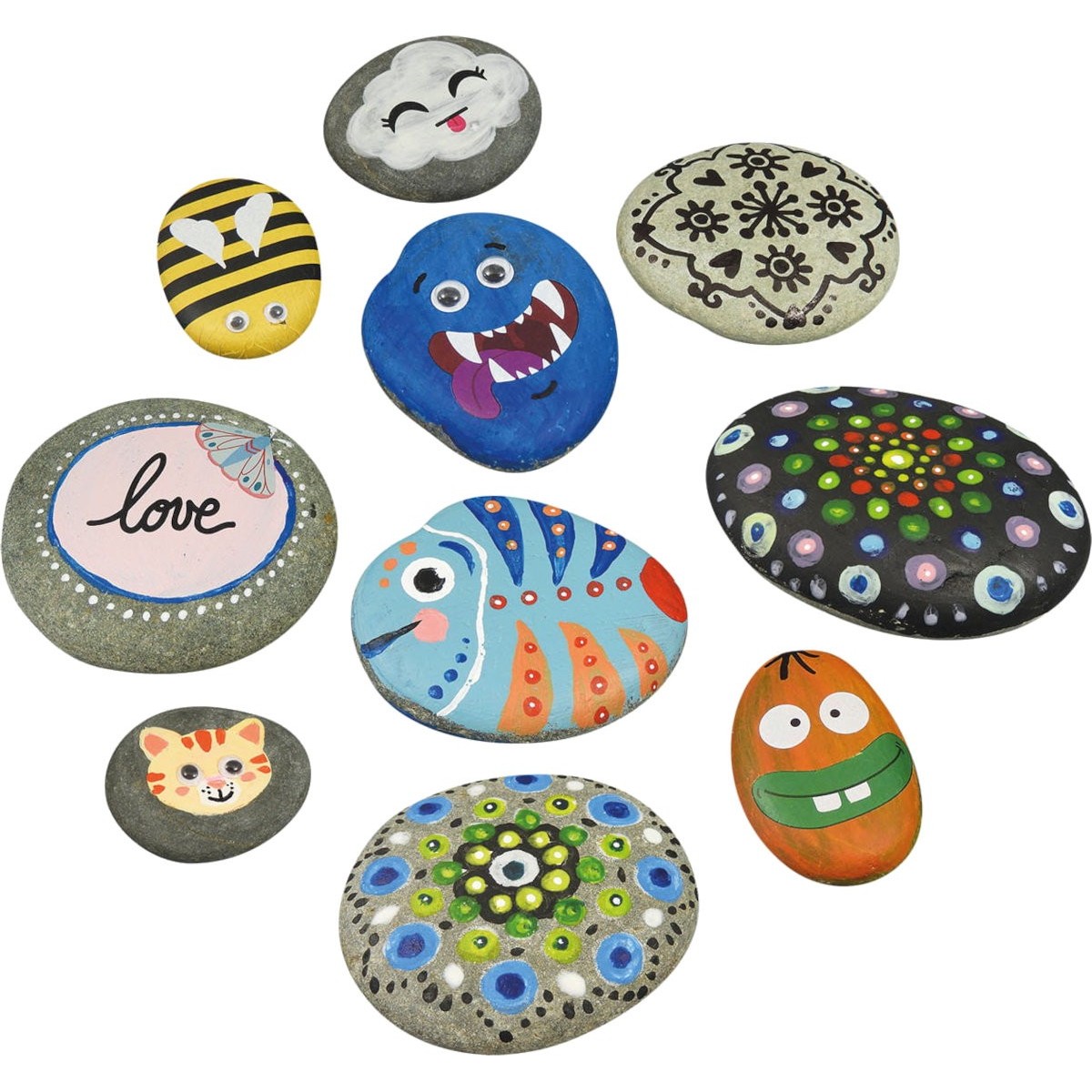 Zestaw do malowania kamyków dla dzieci +6 | Dadum