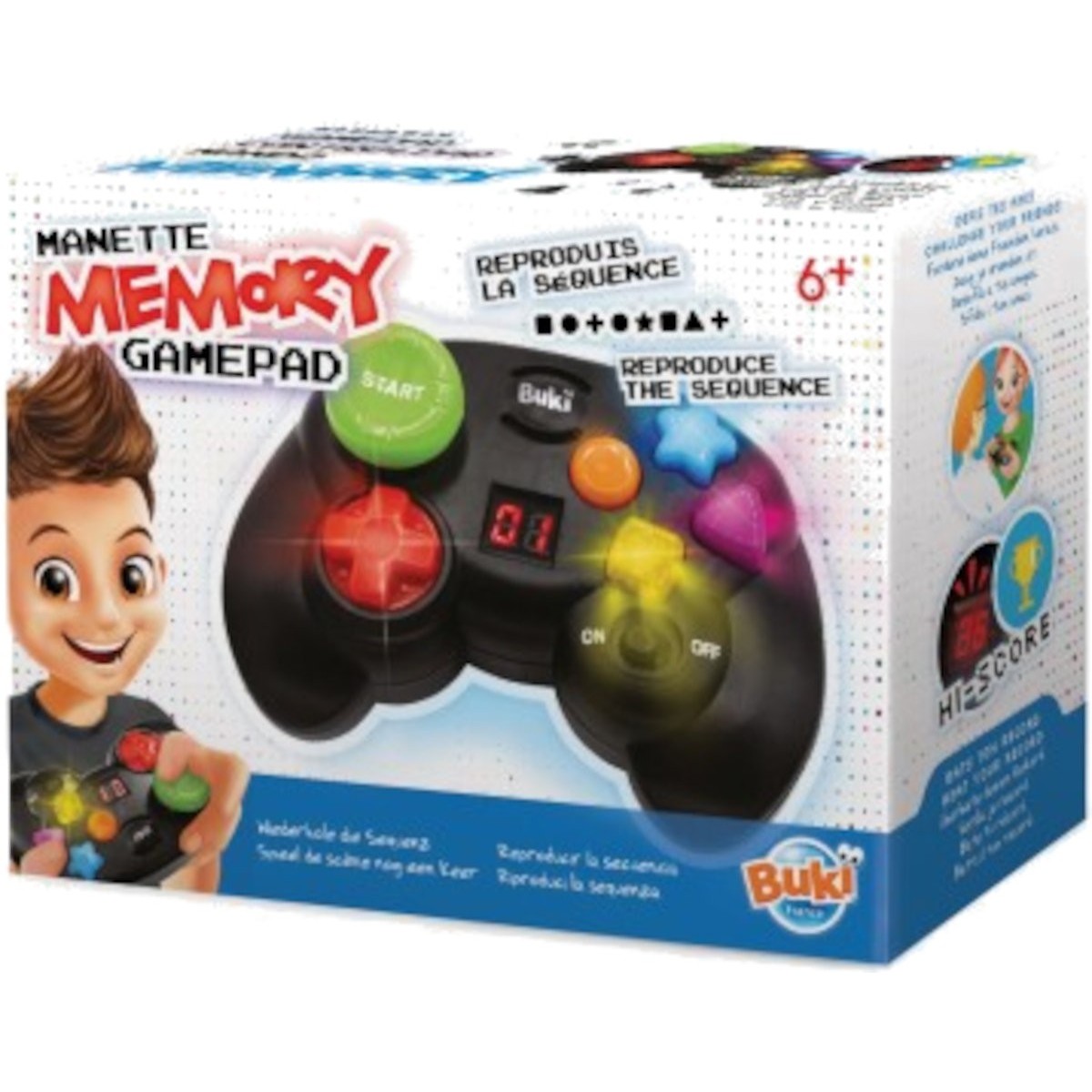 Buki Elektroniczna gra pamięciowa - odtwarzanie sekwencji +5