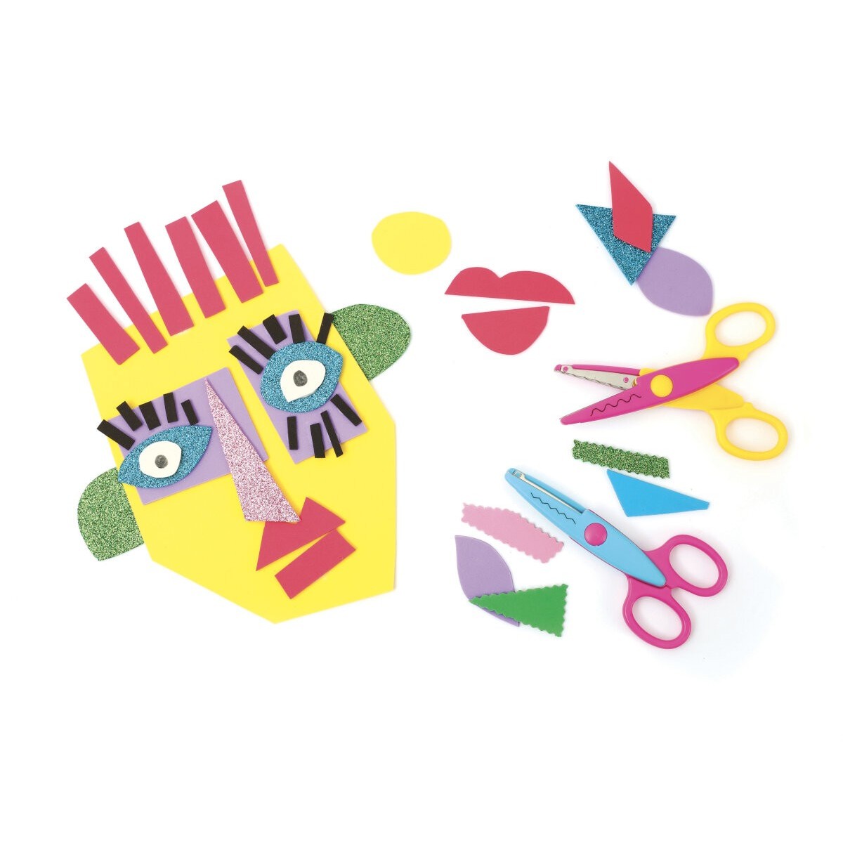 Pianka kreatywna -różowy brokotowy- arkusz 21x29 pianka EVA