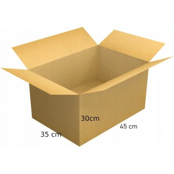 Karton klapowy 45 cm x 30 cm x 35 cm 690 g/m² 5 sztuk w zestawie
