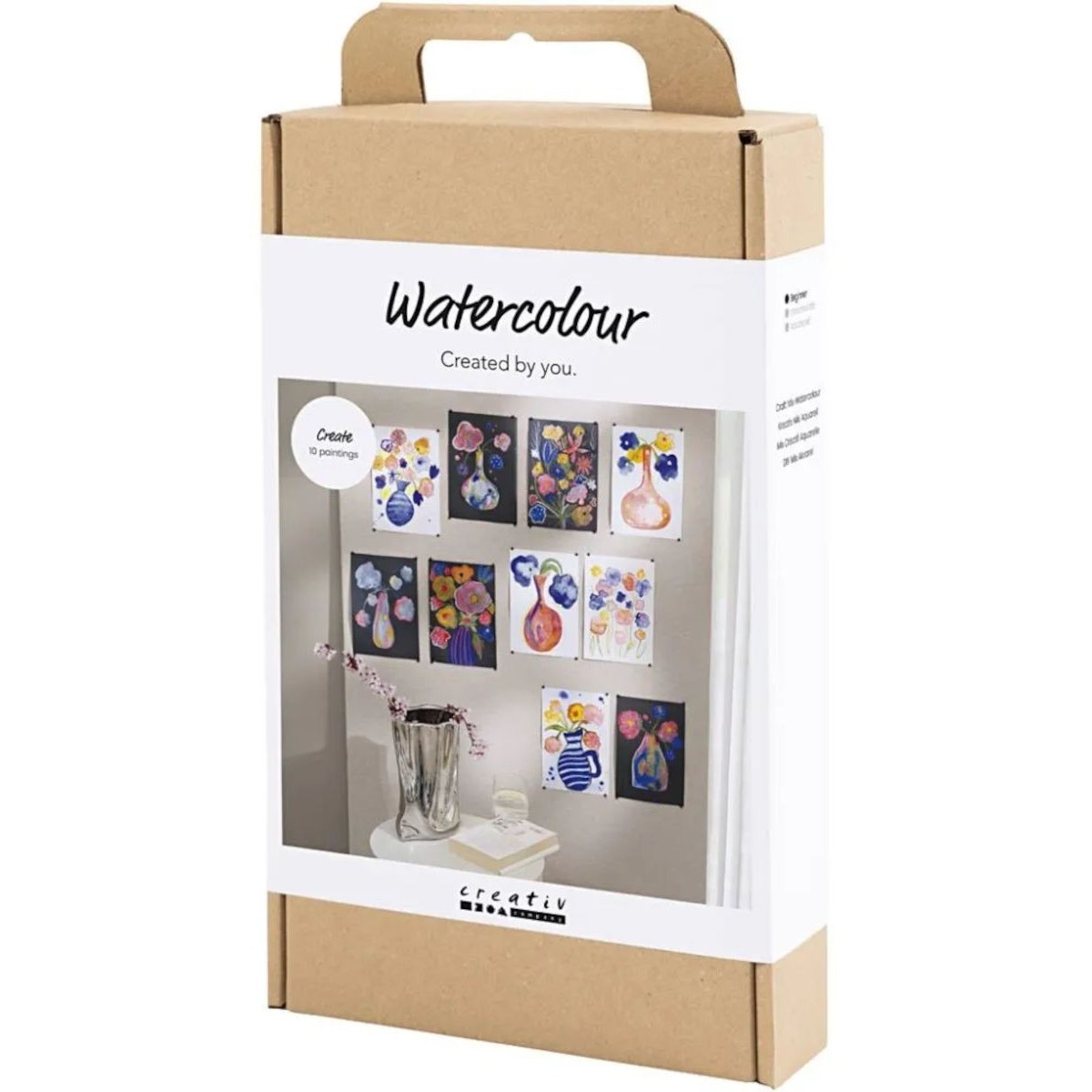 Zestaw do malowanie akwarelami "Kwiaty" dla początkujących