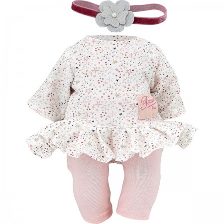 Ubranko Meryl dla lalek/bobasów o wysokości 25-30 cm, Petitcollin Ubranko Meryl dla lalek/bobasów o wysokości 25-30 cm, Petitcollin