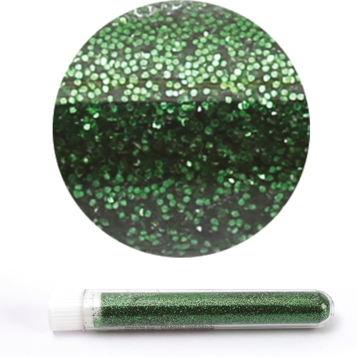 Brokat sypki ciemnozielony biodegradowalny | Dadum Kraków