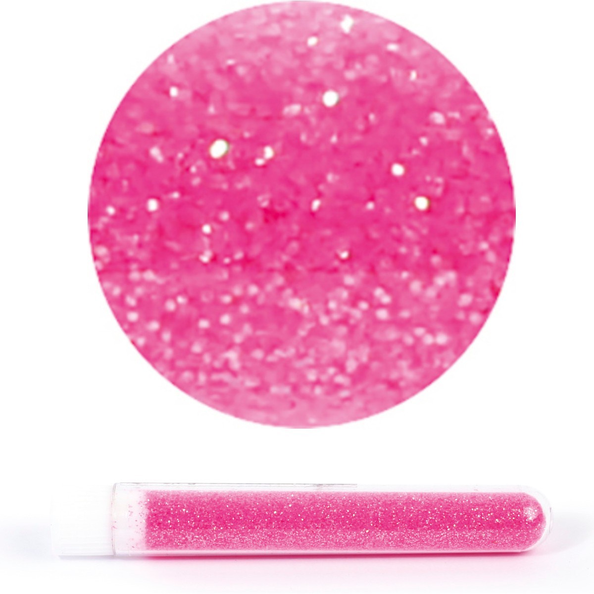 Brokat sypki różowy fluorescencyjny biodegradowalny | Dadum