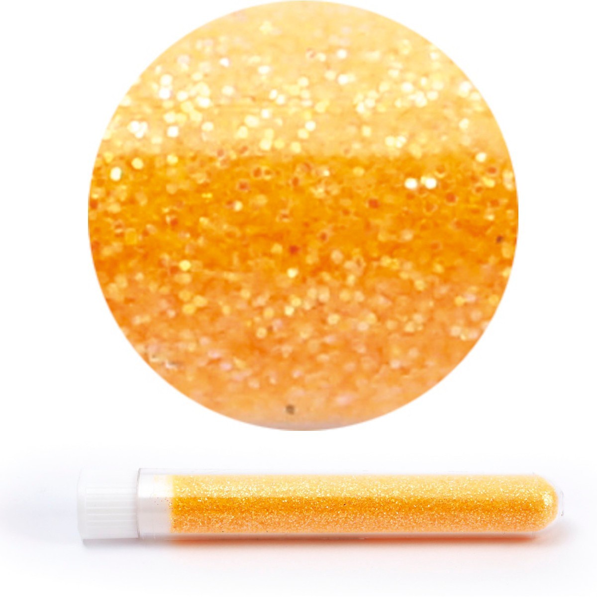 Brokat sypki jasnopomarańczowy biodegradowalny | Dadum