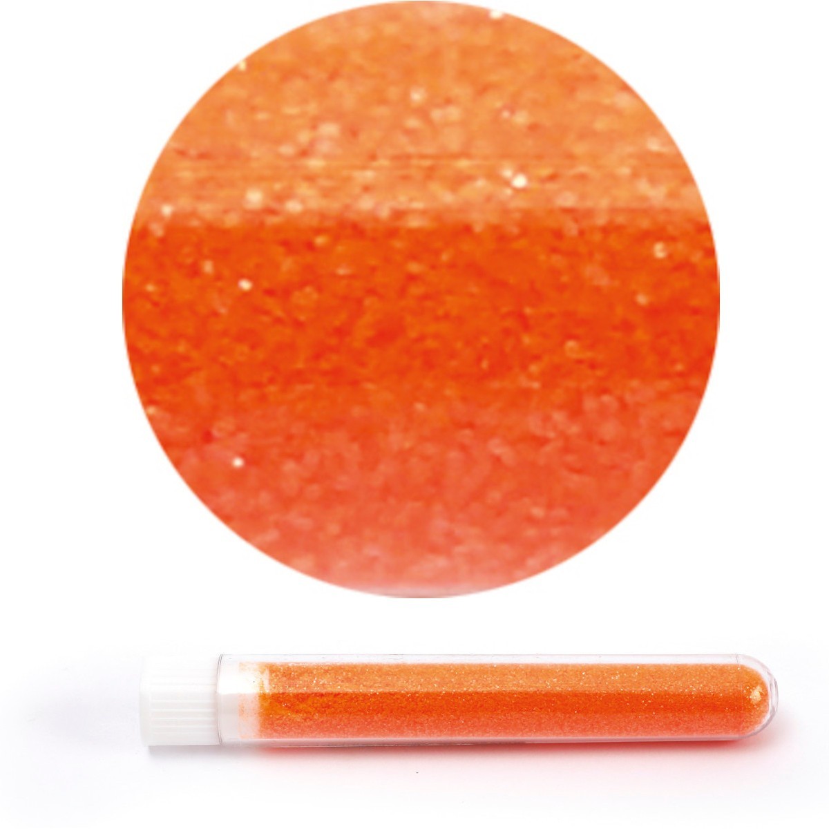 Brokat sypki ciemnopomarańczowy biodegradowalny | Dadum