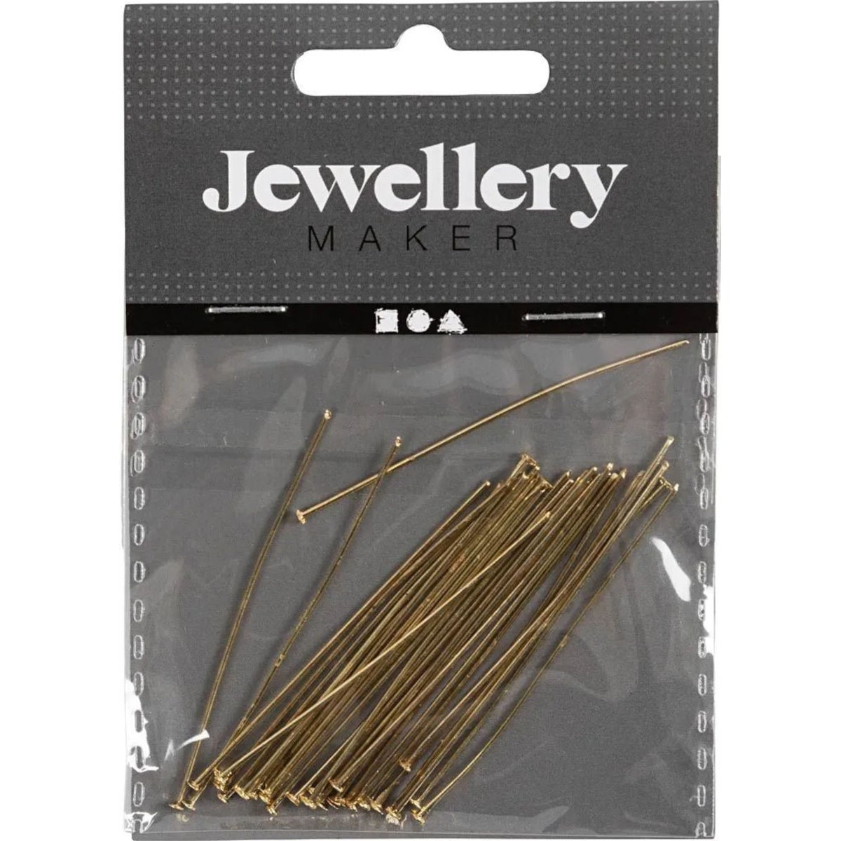 Szpilki z główką złote 50mm zestaw 30szt | Dadum