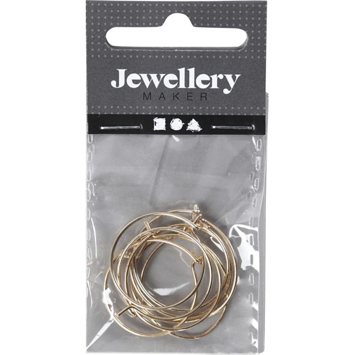 Bigle kółka złote 20mm zestaw 8szt | Dadum