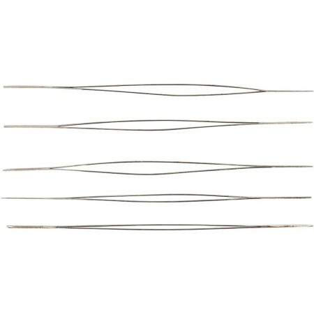 Igły do nawlekania koralików 6cm x 0,3mm zestaw 5szt | Dadum