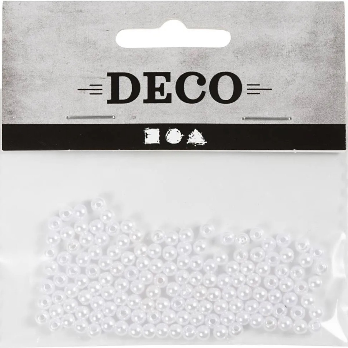 Koraliki woskowe srebrne 4 mm | Dadum