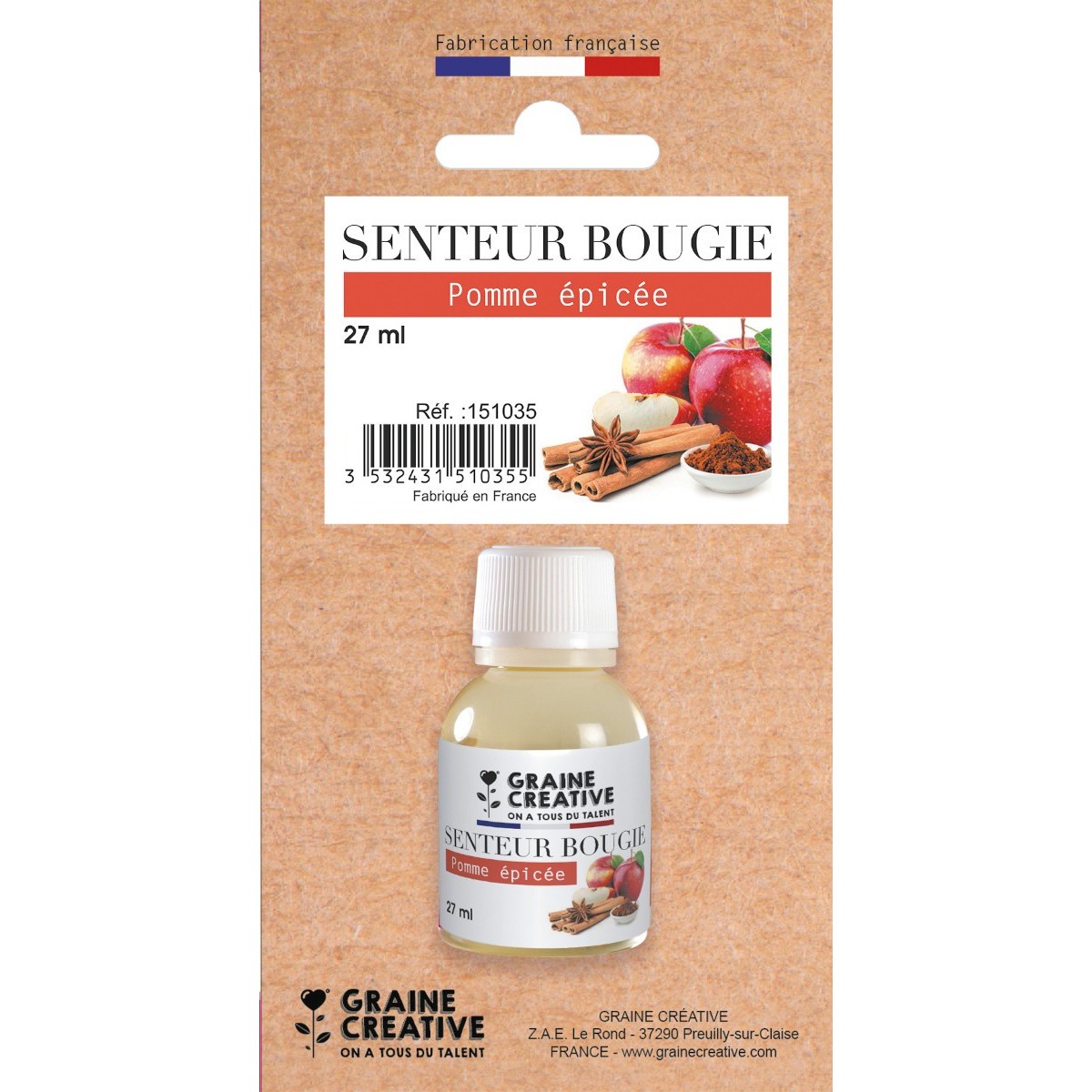 Zapach do świec DIY jabłka z cynamonem 27 ml | Dadum