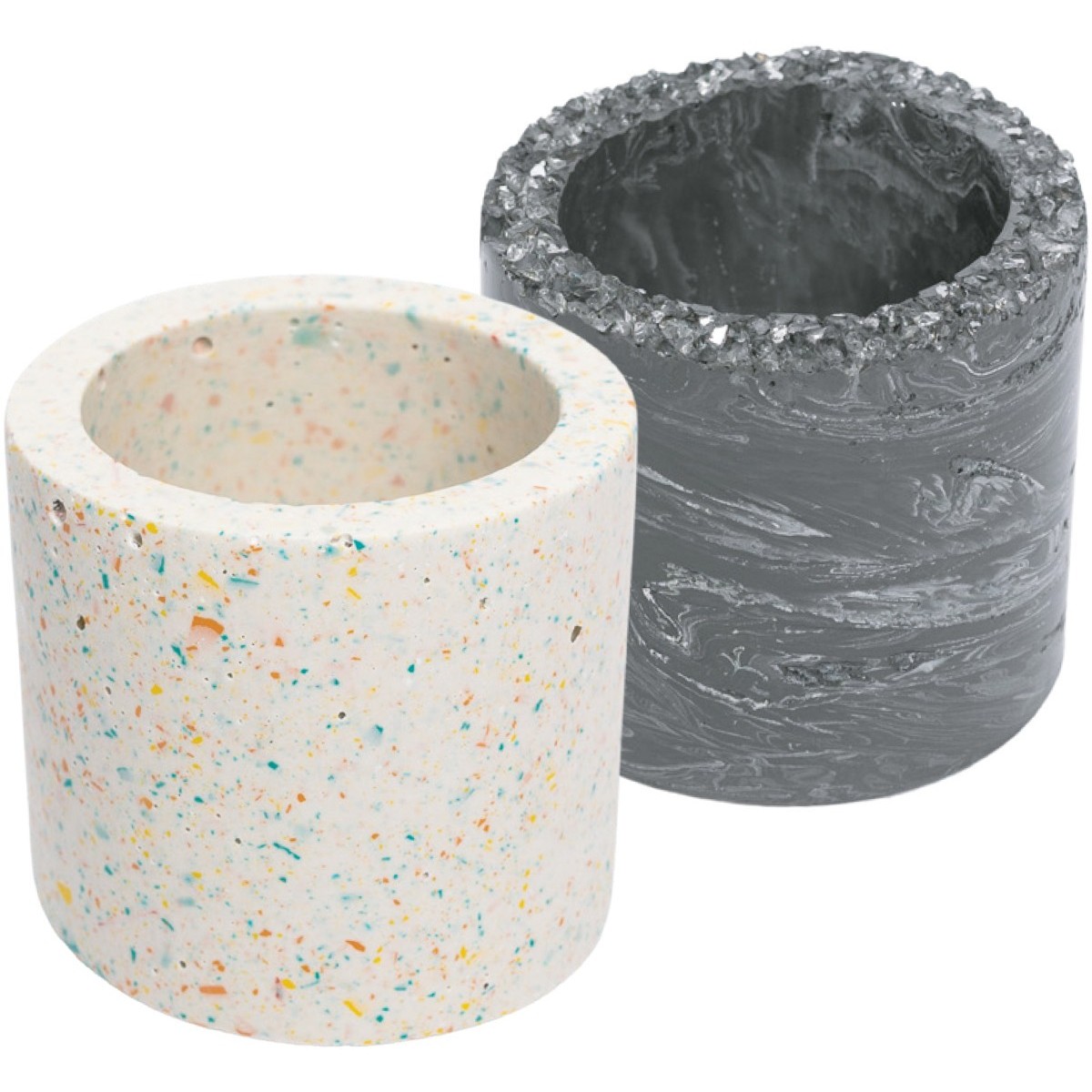 Zestaw DIY okrągłe naczynia z gipsu polimerowego | Dadum