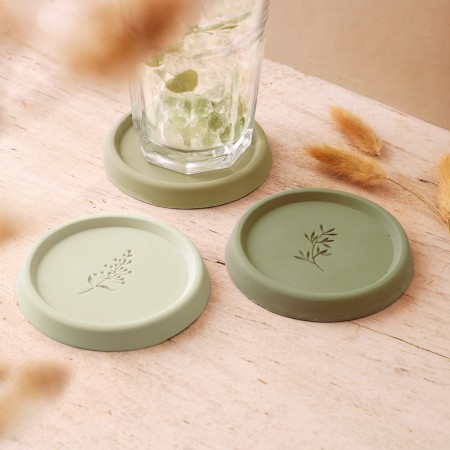 Zestaw kreatywny DIY 3 podstawki z gipsu polimerowego | Dadum