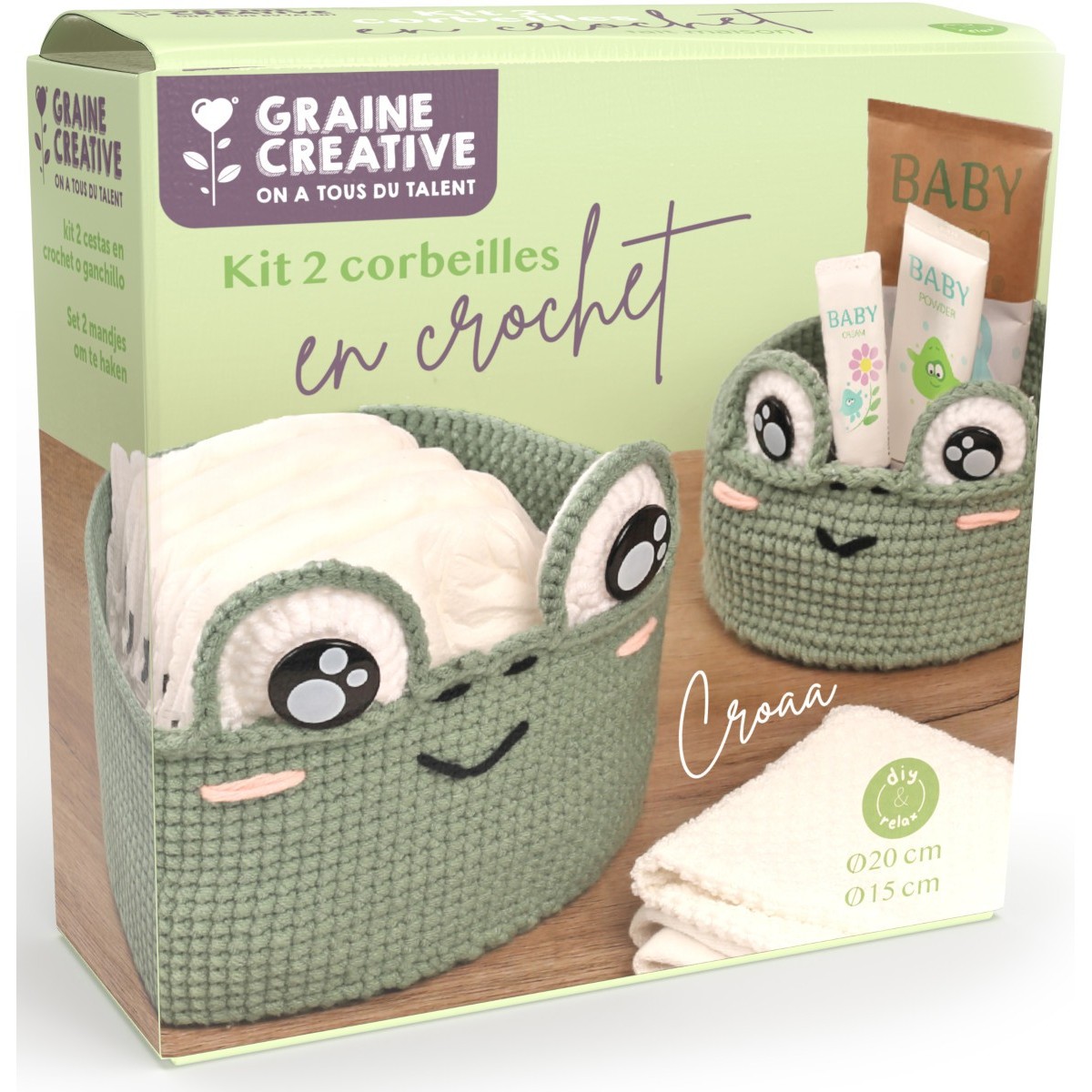 Kosze Żaby do szydełkowania dla początkujących | Dadum