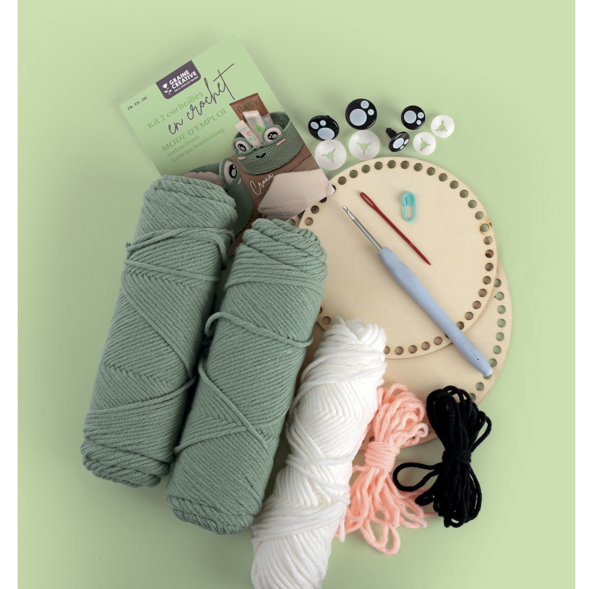 Kosze Żaby do szydełkowania dla początkujących | Dadum