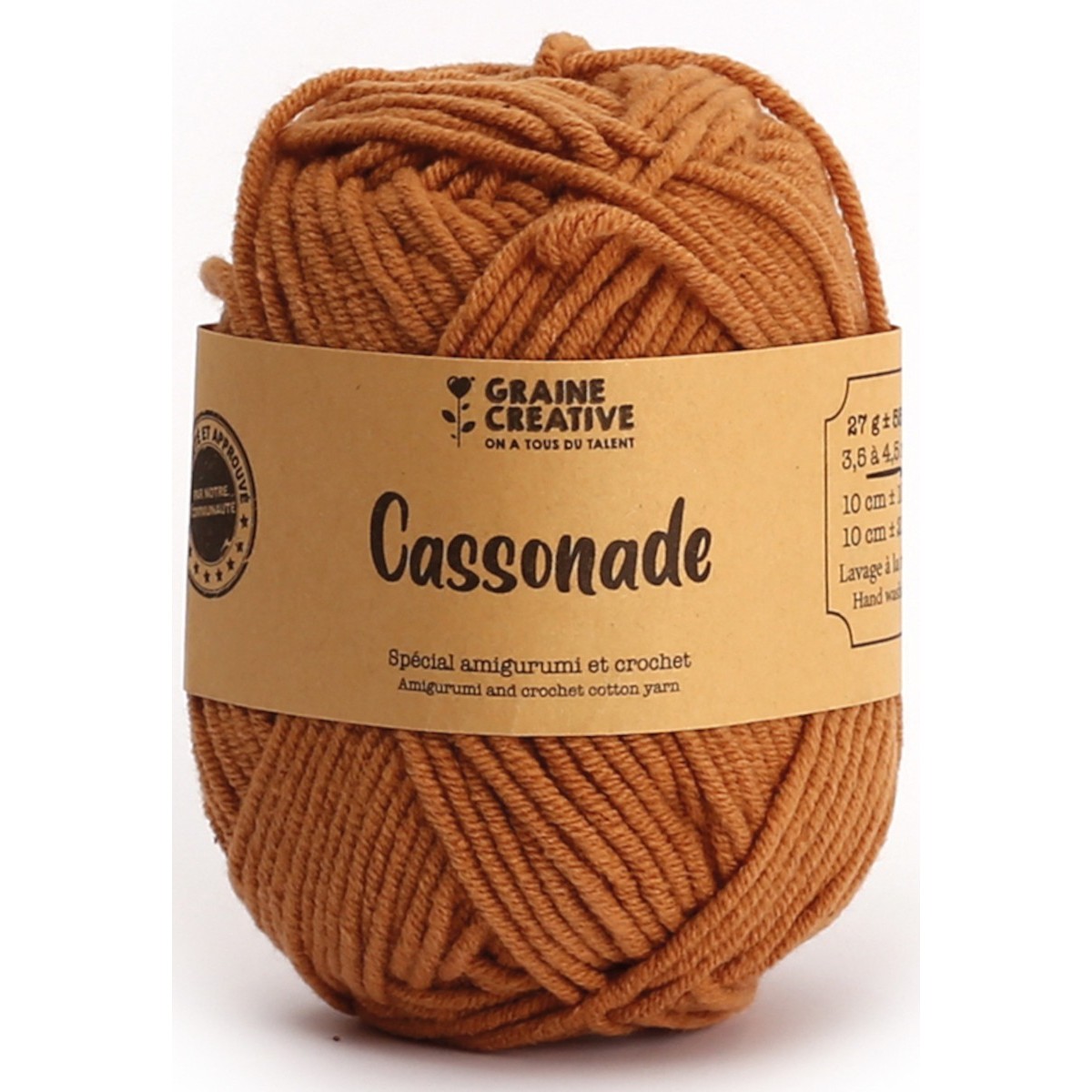 Włóczka do Amigurumi 55 m Ciepły brąz | Dadum