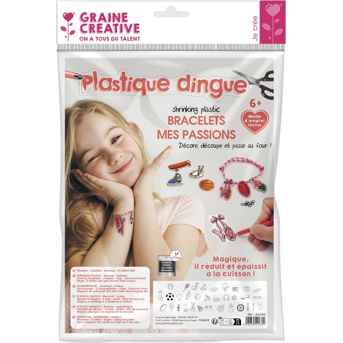 Zestaw DIY zawieszki Moje Pasje z magicznego plastiku 6+| Dadum